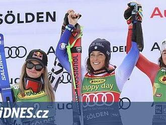 Obří slalom v Söldenu ovládla Brignoneová, Shiffrinová skončila pátá