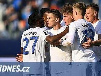 Liberec - Slovácko 4:0, debakl po vyloučení Hofmanna, domácí zářili