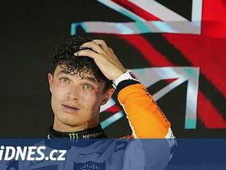 Není to talent, prostě jen štěstí. Lando Norris vysvětluje propadák v Brazílii