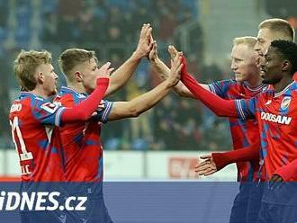 Plzeň - Bohemians 2:0, domácí dominovali, góly dali Vydra s Vašulínem