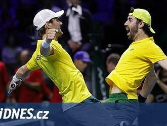 Australané porazili ve čtyřhře Američany a jsou v semifinále Davis Cupu