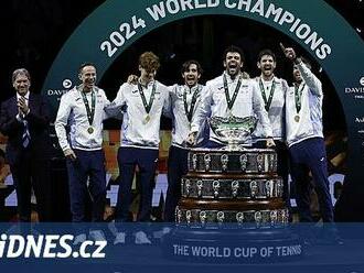 Italové si udrželi Davis Cup, finále s Nizozemskem rozhodl Sinner