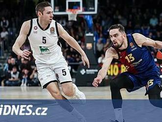 Basketbalisté Barcelony s oběma Čechy ztratili dobře rozehraný zápas s Milánem