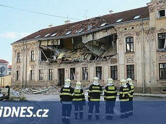 Výbuch ve Znojmě se šetří jako obecné ohrožení z nedbalosti, škoda činí 15 milionů