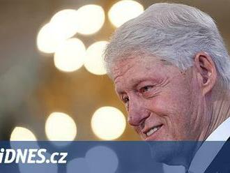 Americký exprezident Clinton je v nemocnici. Je to jen horečka, řekl mluvčí