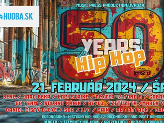 Akcia 50 years with Hip Hop prinesie koncerty, diskusie, prednášky, standup aj osobnosti slovenskej scény