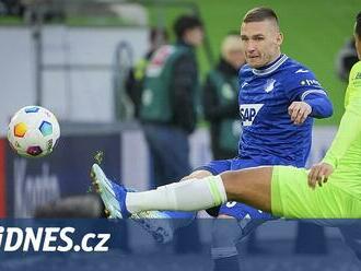 Jurásek stále čeká na první minutu. Hoffenheim remizoval s Wolfsburgem