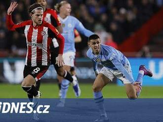 Foden hattrickem zařídil Manchesteru City vítězství nad Brentfordem