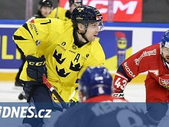 Česko - Švédsko 1:4. Růžičkův gól hokejisty nezachránil, soupeř dominoval