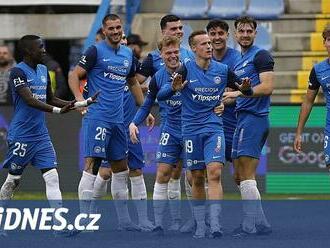 Liberec - Olomouc 2:0, pátá domácí výhra v řadě. Trefili se Penner s Horským