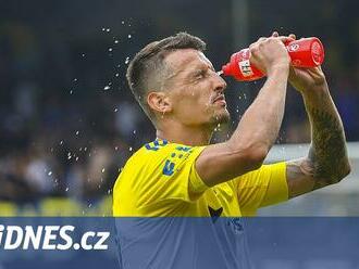 Jeho gól neplatil, Vukadinovič i tak slavil: Jen jsem slýchal, kolik nám Slavia nasype