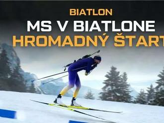 MS v biatlone 2024 hromadný štart  – program, biatlon live prenos