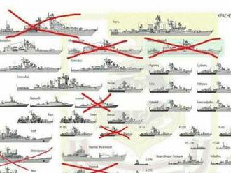 Ukrajinská dominancia na mori: Zoznam potopených ruských lodí je stále dlhší