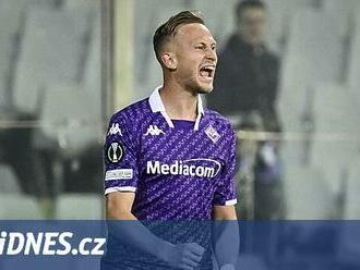 Barák se trefil i v odvetě, Fiorentina slaví postup do čtvrtfinále  Konferenční ligy