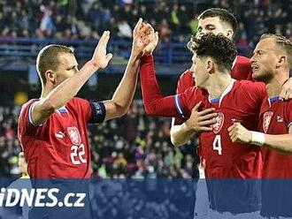 Česko - Arménie 2:1, fotbalisté prohrávali, výhru trefil střídající Chorý