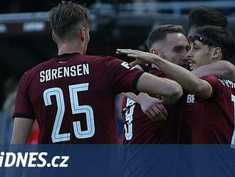 Sparta - Ostrava 2:1, dva body od titulu, oba góly vítězů dal Birmančevič