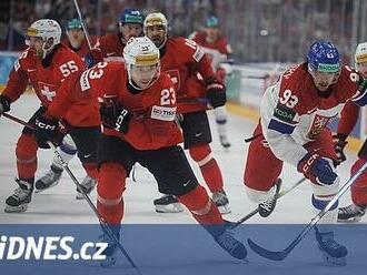 Finále mistrovství světa v hokeji: Česko - Švýcarsko, v neděli od 20.20