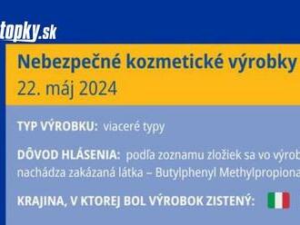 VAROVANIE ÚVZ upozorňuje na nebezpečné výrobky: Je tam aj veľmi obľúbená kozmetika, nemáte ju doma?