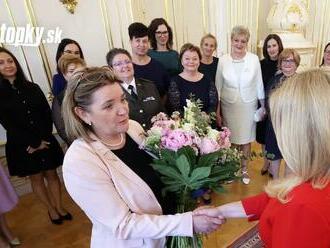 Prezidentka prijala laureátky ceny Biele srdce pre sestry a pôrodné asistentky