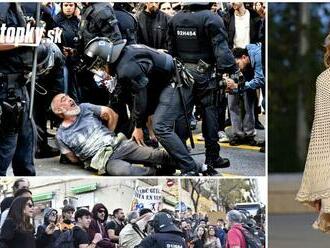 Desivé zábery z ulíc Barcelony: Luxusná módna šou vyvolala PEKLO... Drsný zásah polície!