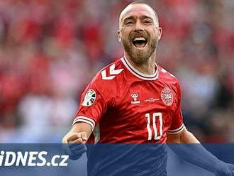 Euro, jsem zpátky! Eriksenův gólový návrat po kolapsu: Fotbal si jen užívám