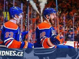 Edmonton přepisuje historii, třetí výhrou vyrovnal finále Stanley Cupu