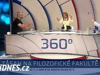 Šlachta se v televizi hrubě pohádal s komentátorem, Schmarz pak zmizel ze studia