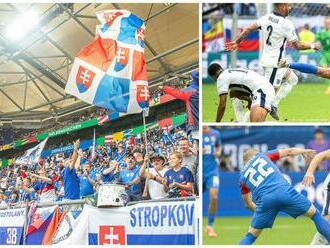 Tuhý boj na ihrisku, zimomriavky z atmosféry ako doma. Pozrite si zábery z futbalového sviatku Slovensko - Anglicko