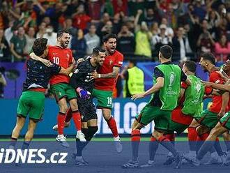 Portugalsko – Slovinsko 0:0, 3:0 na pen. Favorit se nadřel, hrdinou gólman Costa