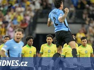 Brazílie končí na Copě América ve čtvrtfinále. V penaltách ji vyřadila Uruguay