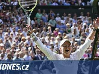 Krejčíková se po triumfu ve Wimbledonu vrátila v žebříčku do elitní desítky