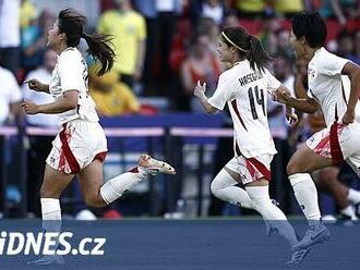 Brazilské fotbalistky prohrály s Japonskem dvěma góly v nastavení