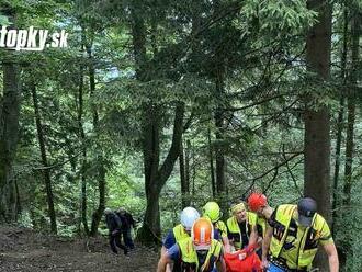 Ďalšie zranenie počas túry! Poľská turistka si poranila hlavu, pomáhali leteckí záchranári