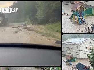 AKTUÁLNE Búrky na Slovensku už udreli v plnej sile! VIDEO zaplavených ciest: Hrozia povodne