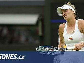 Vondroušová je po operaci ramene, s nímž měla delší dobu problémy