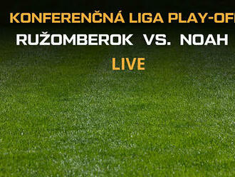 MFK Ružomberok – FC Noah play-off Konferenčnej ligy: Live prenos v TV, online stream v mobile