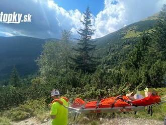 Horskí záchranári v akcii: V Západných Tatrách pomáhali turistke, ktorej sa náhle zhoršil zdravotný stav