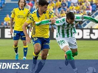 Betis ve španělské lize jen remizoval na hřišti posledního Las Palmas