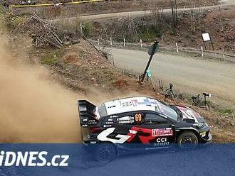 Rovanperä se vyhoupl do čela Chilské rallye, před parťákem vede o 15 sekund