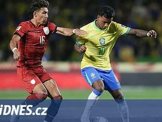 Fotbalisté Brazílie po sérii proher zabrali, v kvalifikaci MS porazili Ekvádor