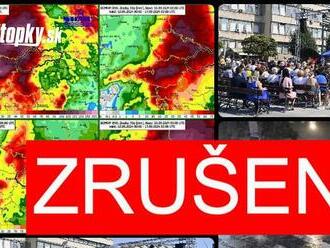 AKTUALIZOVANÉ Obrovský strach z predpovede počasia! Mestá hromadne rušia podujatia: Ľudia prídu aj o legendárny jarmok